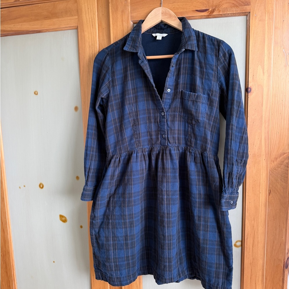 plaid shirt dress